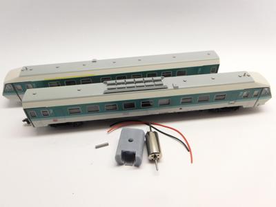 micromotor NM072 ombouwset Minitrix BR 610, Pendolino