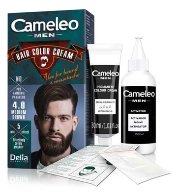 Cameleo Men Hair Color Cream 4.0 Medium Brown Cameleo Men Hair Color Cream 4.0 Medium Brown