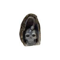 Kristallen Schedel Agaat met Slang - 80 mm - thumbnail