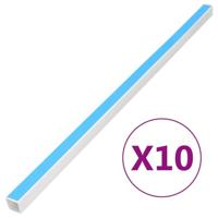 VidaXL Kabelgoot zelfklevend 30x15 mm 10 m pvc - thumbnail