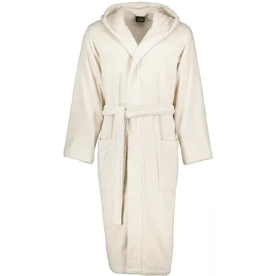 Cawö Cawo Heren Badjas met Capuchon 847 natur XXL