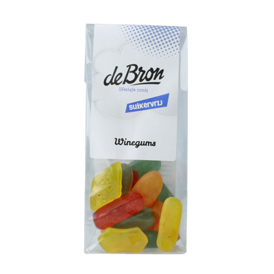 De Bron Winegums suikervrij 90 Gram