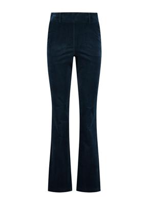 Helena Hart 7559 Broek Flair Velvet Flared Marine