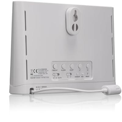 BRESSER 5-in-1 Comfort Weercenter met Kleurendisplay (wit)