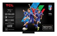 TCL 75C7K 75 inch QD-mini led-tv, 4K HDR Premium 3000, Smart Google TV met 144 Hz Motion Clarity Pro (Dolby Vision IQ & Atmos, CrystGlow HVA Panel, audio van Bang & Olufsen, Game Master) - thumbnail