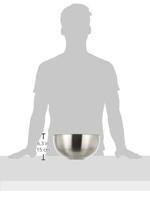 Geïsoleerde slakom - GSW - 30 cm - RVS - 5,50 L - Lekvrij deksel - Dubbele wand - thumbnail