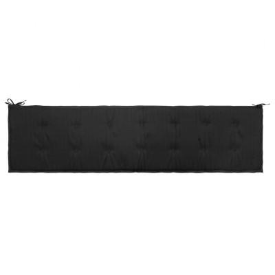 VidaXL Tuinbankkussen 200x50x4 cm oxford stof zwart