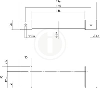 Intersteel Handgreep schuifdeur - mat zwart