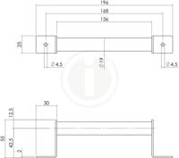 Intersteel Handgreep schuifdeur - mat zwart - thumbnail