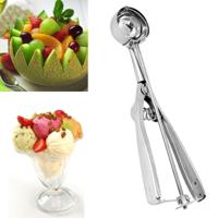 Dik roestvrijstaal ijs lepel fruit graven lepel 6cm - thumbnail