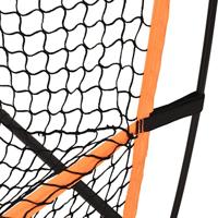 VidaXL Golftrainingsnet 215x107x216 cm polyester zwart en oranje - thumbnail