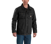 Carhartt Full Swing Traditional Coat Zwart Werkjas Heren  - thumbnail