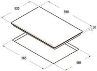 Inductiekookplaat Cata 08026002 60 cm 7400 W - thumbnail