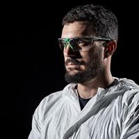 Univet 5X1 5X1-03-00 Veiligheidsbril Met anti-condens coating, Incl. UV-bescherming Zwart, Groen EN 166 DIN 166 - thumbnail