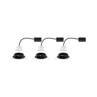 Paulmann 94471 LED-inbouwlamp Set van 3 stuks LED 18 W Zwart (mat) - thumbnail