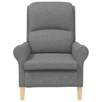 Fauteuil Donkergrijs 76 x 94 x 102 cm Microfibre - thumbnail