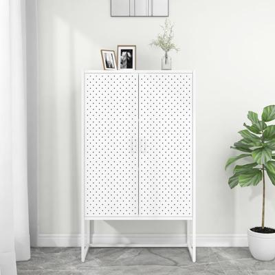 VidaXL Hoge kast 80x35x135 cm staal wit VidaXL Hoge kast 80x35x135 cm staal wit