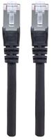 Intellinet 740937 RJ45 Netwerkkabel, patchkabel CAT 6A S/FTP 5.00 m Zwart Folie afscherming, Afscherming gevlochten, Afgeschermd, Halogeenvrij 1 stuk(s) - thumbnail