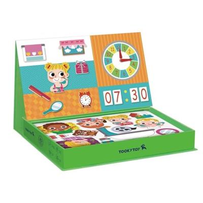 Tooky Toy a wonderful day educatief houten magneetbord 108-delig