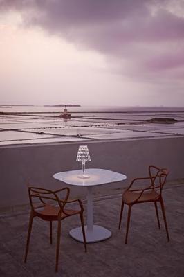 Kartell Big Battery Tafellamp - Transparant - Draadloos