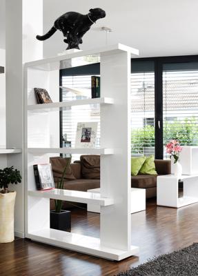 Artistiq Roomdivider 'Johnathan', 180 x 128 x 30cm, kleur Wit