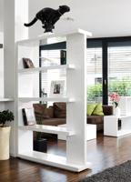 Artistiq Roomdivider 'Johnathan', 180 x 128 x 30cm, kleur Wit - thumbnail