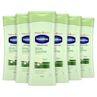 Vaseline Aloe Soothe body lotion - 6 x 400 ml