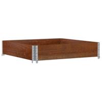 Palletopzetrand 100x100 cm massief grenenhout bruin - thumbnail