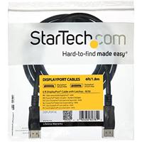DisplayPort kabel Startech DISPLPORT6L Zwart 1,8 m - thumbnail