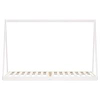 Kinderbedframe 80x200 cm massief grenenhout wit - thumbnail