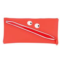 Schoolpennenzak Safta Gezicht 22 x 11 x 1 cm Rood - thumbnail