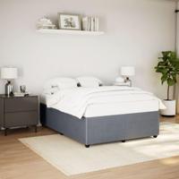 Bedframe zonder matras 140x190 cm fluweel donkergrijs - thumbnail
