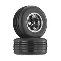 Dboots Dirtrunner St Tire Set Glued (blackchrome) (2pcs/front) (AR550008) - thumbnail