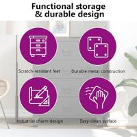 Ladekast industrieel 78x40x93 cm metaal antracietkleurig - thumbnail