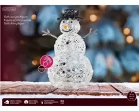Lumineo led sneeuwpop 80LED transparant/koel wit - thumbnail