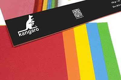 Kangaro tekenblok A4+ 110 gram 20 vel gekleurd
