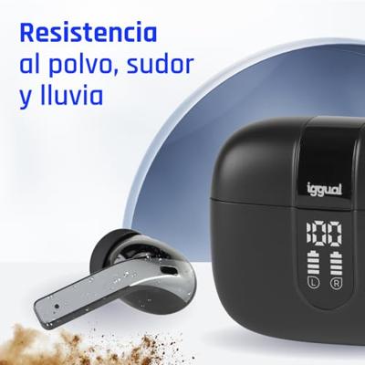 iggual TWS Draadloze Bluetooth-hoofdtelefoon met ruisonderdrukking