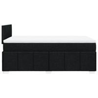 Boxspring met matras stof zwart 120x190 cm - thumbnail