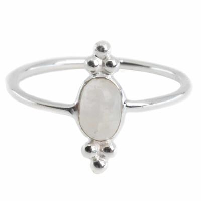Edelsteen Ring Regenboog Maansteen - 925 Zilver - Fancy (Maat 17) Edelsteen Ring Regenboog Maansteen - 925 Zilver - Fancy (Maat 17)