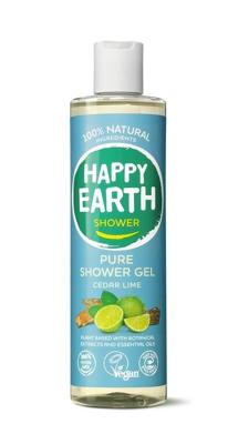 Happy Earth 100% Natural Shower Gel Cedar Lime Happy Earth 100% Natural Shower Gel Cedar Lime