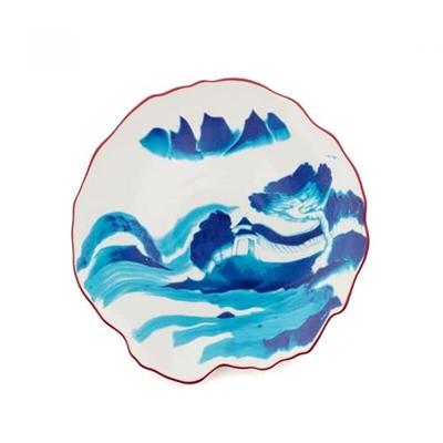 Seletti Classics on Acid ontbijtbord Ø21 Melting Landscape