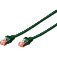 Digitus DK-1644-030-G-10 RJ45 Netwerkkabel, patchkabel CAT 6 S/FTP 3.00 m Groen Folie afscherming, Afscherming totaal, Afgeschermd, Halogeenvrij, Simplex, - thumbnail