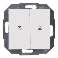 KOPP - Jaloezieschakelaar - Athenis HK07 - Inbouw - 1-voudig Dubbel Schakelaar - Helder Glans Wit - thumbnail