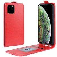 Crazy Horse verticale Flip lederen beschermhoes voor iPhone 11 Pro (rood) - thumbnail