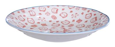 Rood/Wit Bord - Lucky Cats Collectie - 25.3 x 5cm