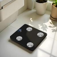 Digitale Personenweegschaal JATA HBAS1155 Zwart Glas Gehard glas 180 kg - thumbnail