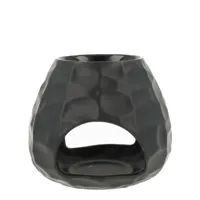 Scentchips Bol Gebeiteld Zwart waxbrander geurbrander - thumbnail
