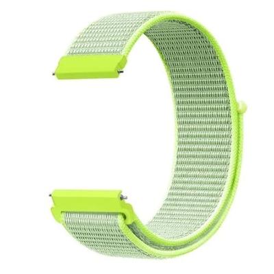 By Qubix - Sport Loop nylon bandje - Geel - Compatible met Garmin Vivoactive 6 / Vivoactive 5 / Vivoactive 3 - Compatible Garmin bandje - Bandbreedte: 20mm