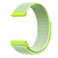 By Qubix - Sport Loop nylon bandje - Geel - Compatible met Garmin Vivoactive 6 / Vivoactive 5 / Vivoactive 3 - Compatible Garmin bandje - Bandbreedte: 20mm - thumbnail
