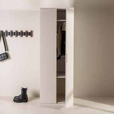 Nohr Kledingkast 'Eri' 177 x 60cm, kleur Beige Nohr Kledingkast 'Eri' 177 x 60cm, kleur Beige